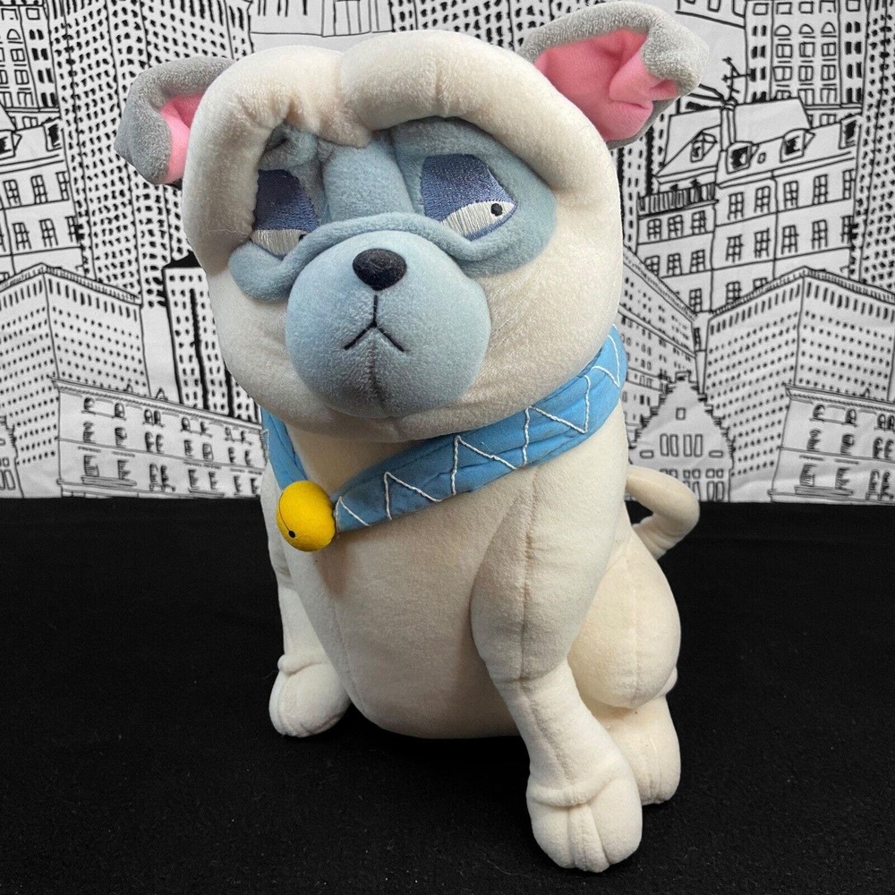 Vintage Disney Pocahontas PERCY The Pug Dog 12" Plush Stuffed Animal Toy White